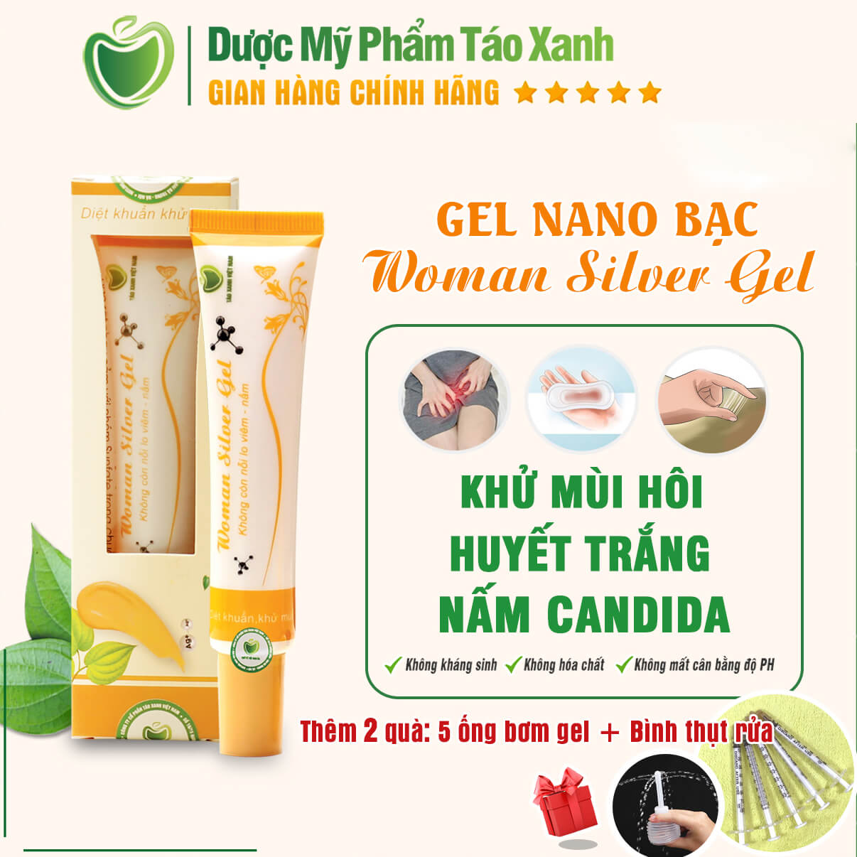 Gel Nano Bạc Phụ Khoa Woman Silver Gel