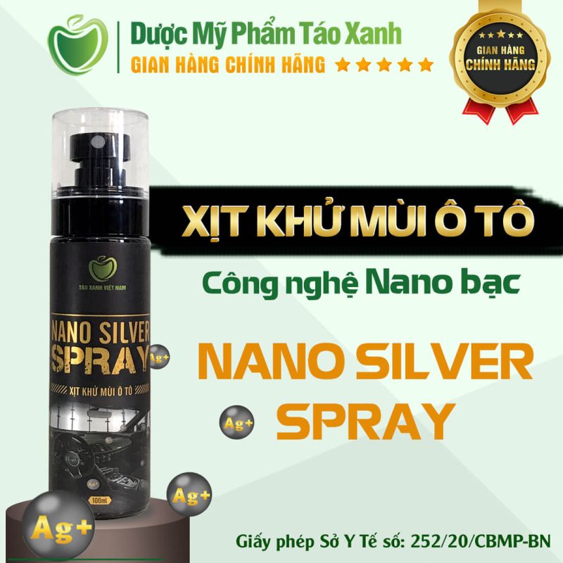 xịt khử mùi ô tô Nano Silver Spray