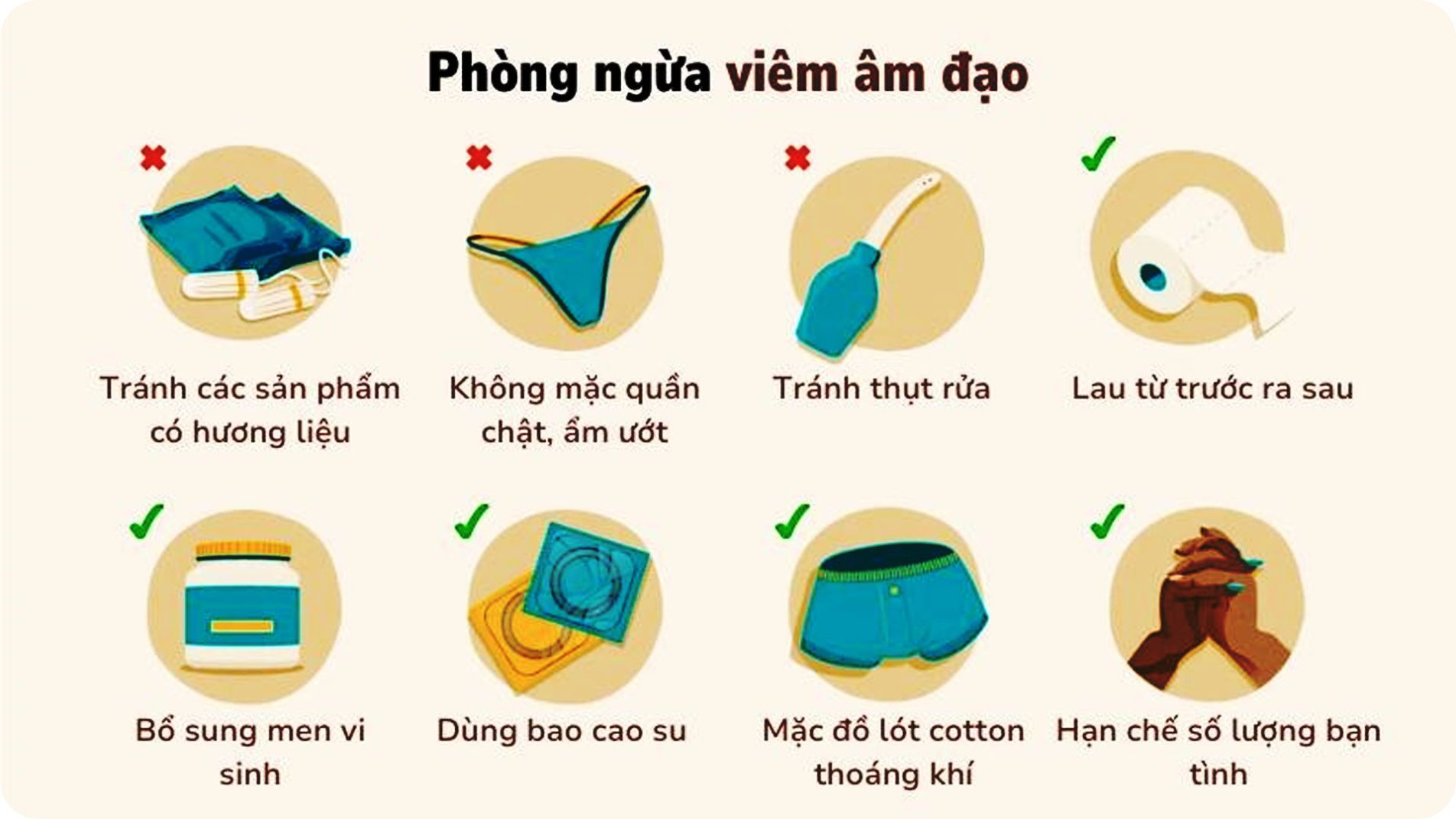 Phòng tránh nấm âm đạo